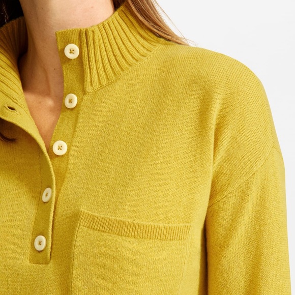 ISO Everlane ReCashmere Button Mockneck Sweater Women
